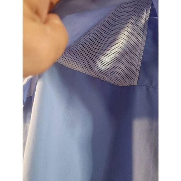 Columbia PFG medium double pocket button-down light blue shirt mens/women's - Picture 9 of 11